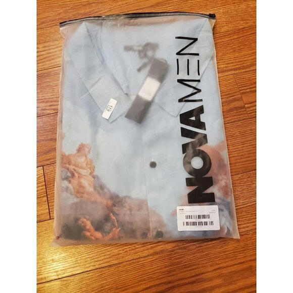 Fashion Nova Mens Button Down shirt Sz XXXL Fits like a 4X or 5X Renaissance Art - Picture 12 of 12